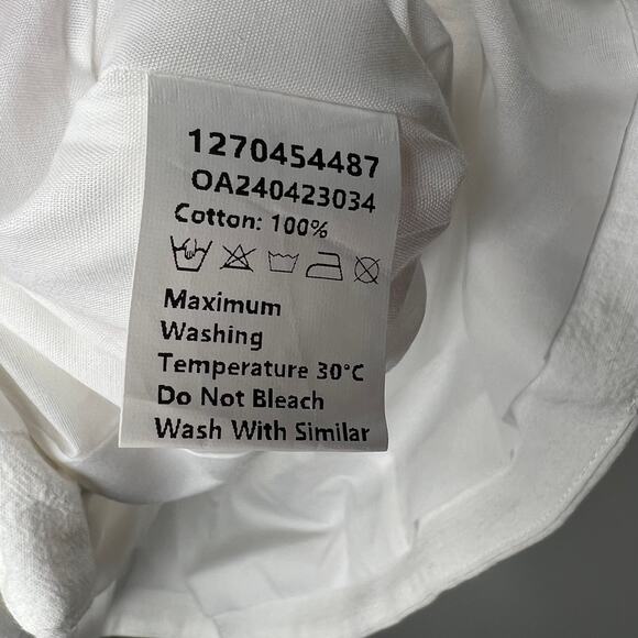 Commense White Button Down Mini Dress Size Small - Picture 5 of 7